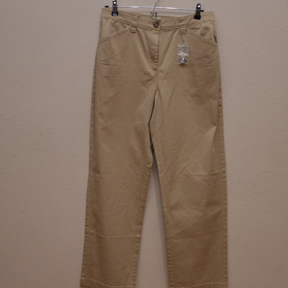 L.L. Bean Khaki Pants Classic Fit NWT Size: 12